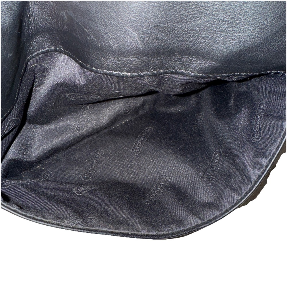 Vintage Coach Black Leather Crossbody Bag USA Made Glove Tanned Cowhide Slim Zip - Picture 8 of 10